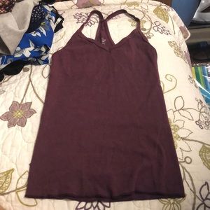 Maroon halter tank top